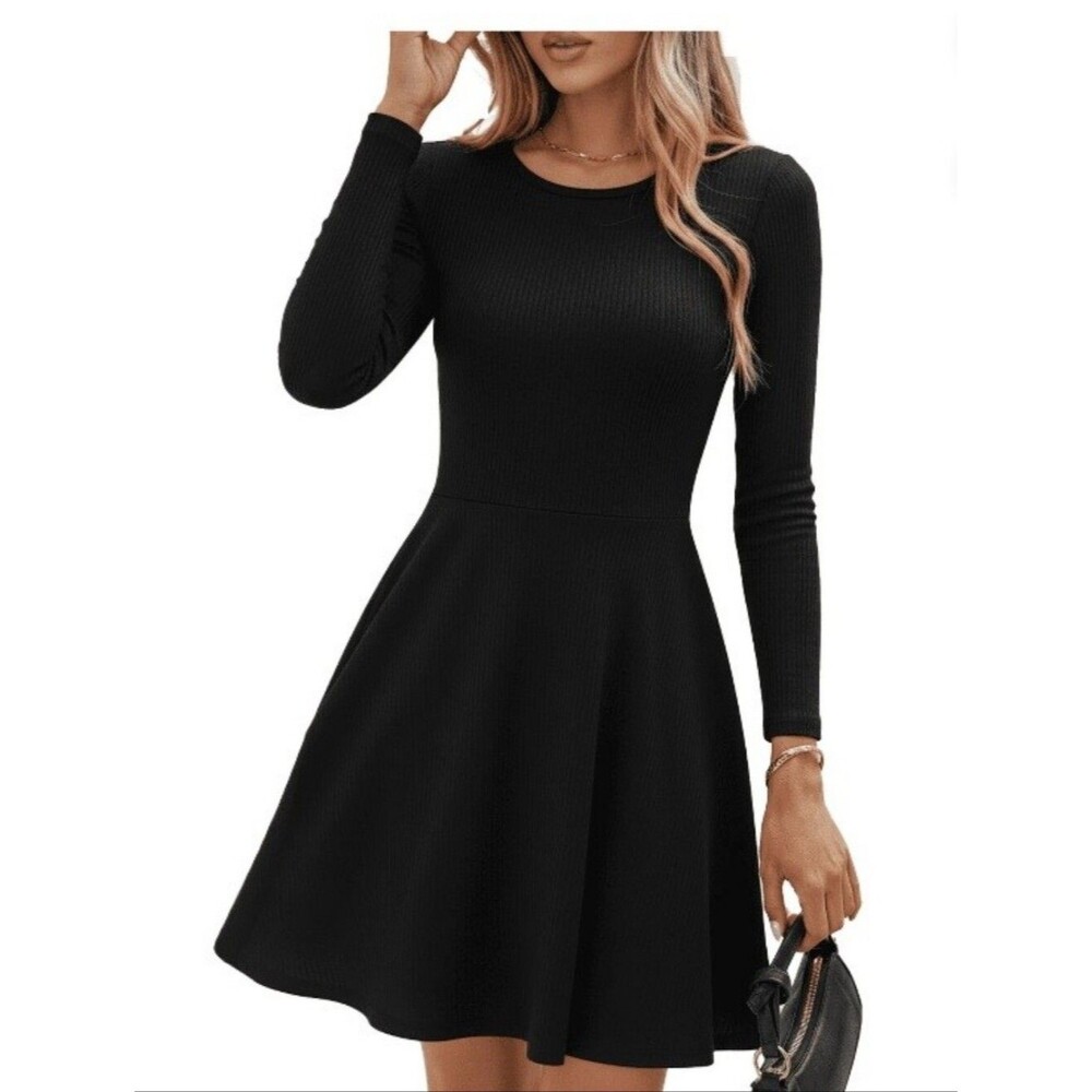 All American Fit & Flair Black Dress. Size XS  NWOT